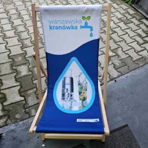 Leżak plażowy z nadrukiem